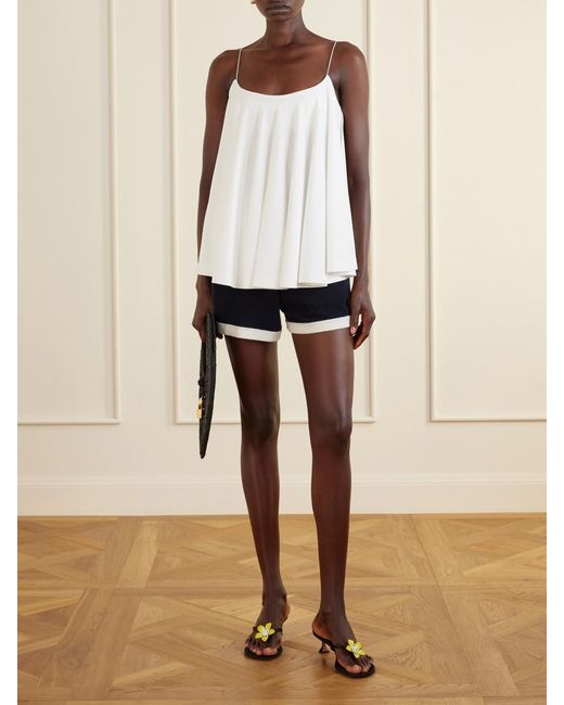 Jacquemus White Le Haut Voile Open-Back Jersey Top