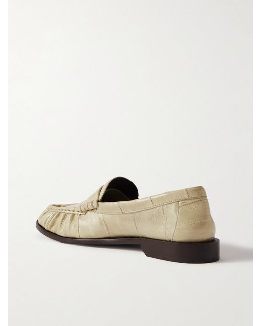 Saint Laurent White Le Loafer Leather Loafers