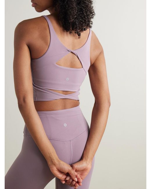 lululemon athletica Purple Yoga Align C/D Oberteil Mit Twist-Detail