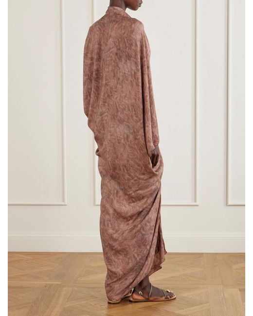 Cortana Pink Mayu Satin Midi Dress