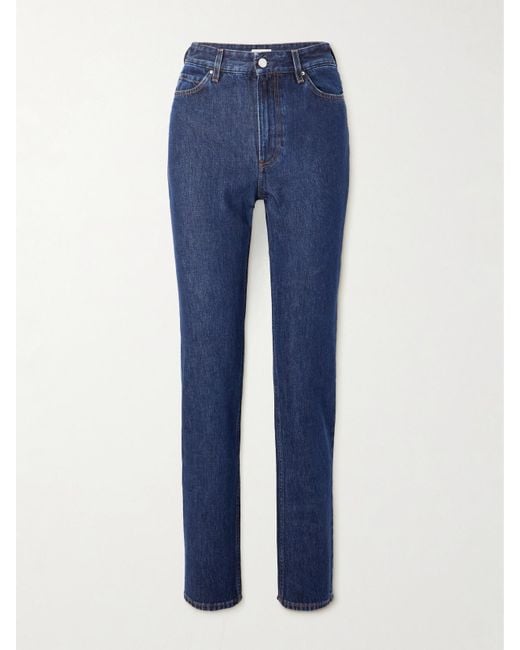 Totême Blue Garderob High-Rise Slim-Fit Organic Jeans