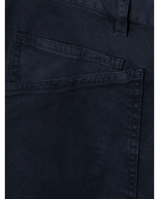 Nili Lotan Blue Shon Cotton-Blend Twill Tapered Pants