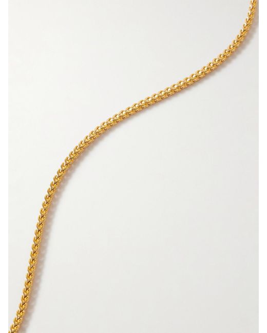 Jacques Marie Mage Natural Erin Wasson-Plated Tigers Eye Necklace