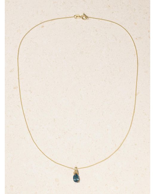 STONE AND STRAND Natural Beekman 14-Karat Topaz Necklace