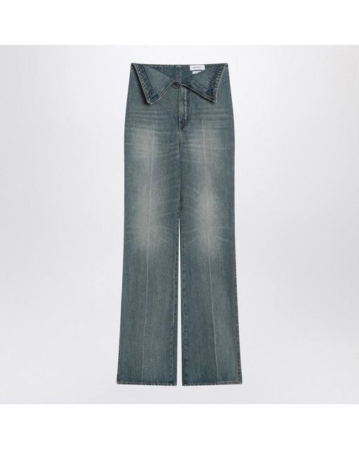 Alexander McQueen Gray Flared Jeans With Turn-Ups