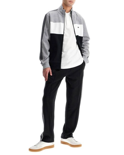 Eden Park Black Lightweight Zip Up Sweatshirt With for men