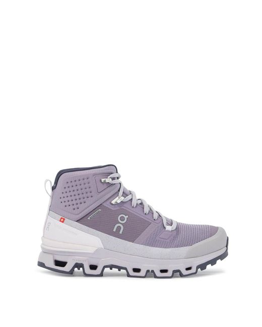 On Shoes Purple Scarpcino Da Trekking Cloudrock 2 Waterproof