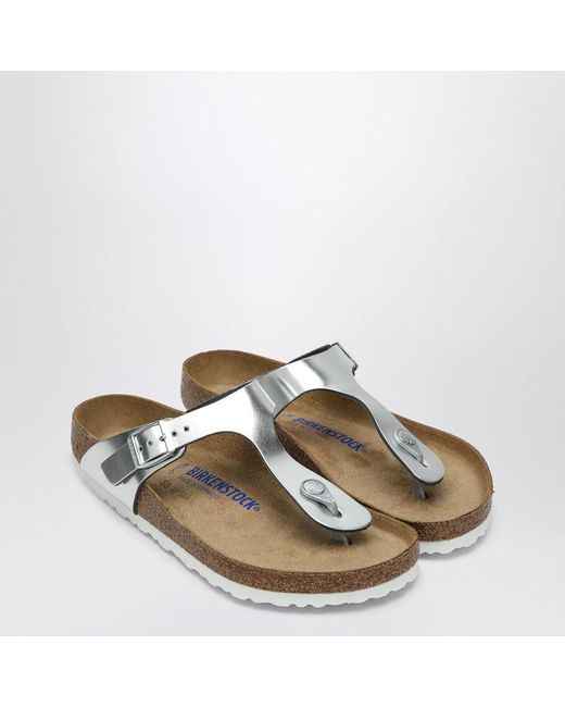 Birkenstock Metallic Gizeh Birko-Flor Flip-Flops