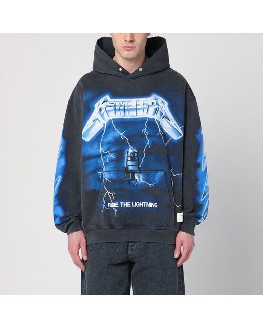 Represent Blue X Metallica Ride The Lightning Sweatshirt for men