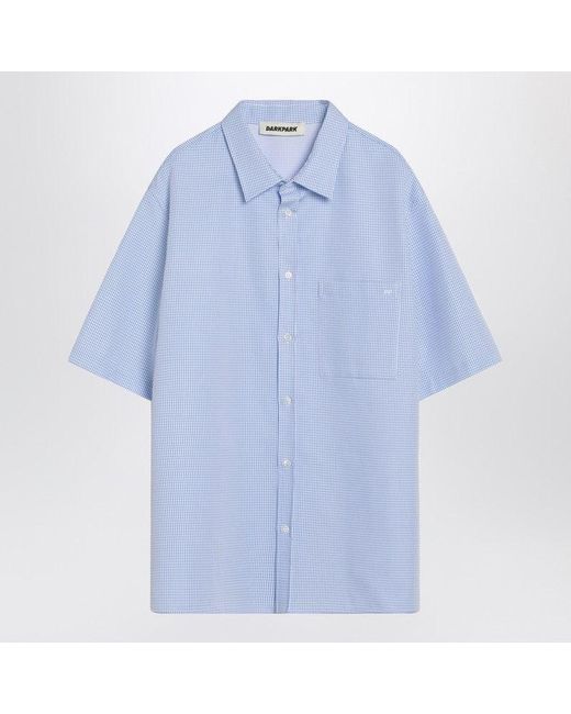 DARKPARK Blue Vale Shirt With Vichy Pattern for men