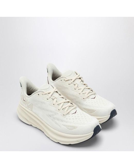 Hoka One One White Clifton 9 Low Sneaker for men