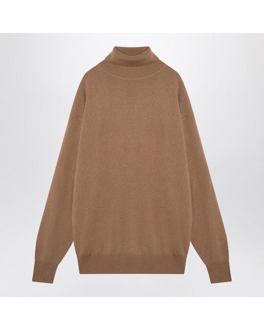 Dries Van Noten Brown Cashmere Turtleneck Jumper