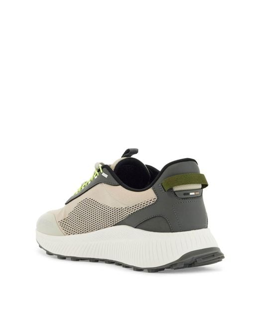Boss White Sneakers Ttnm Evo Runn Rsgtx Lightweight Breathable Non Slip for men