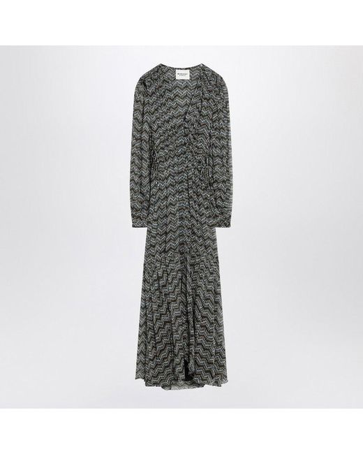 Isabel Marant Gray Isabel Marant Ã‰Toile Midi Dress With Viscose Print