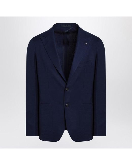 Tagliatore Blue Single-Breasted Jacket for men