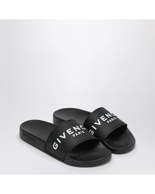 Givenchy Black Slippers With Logo for men