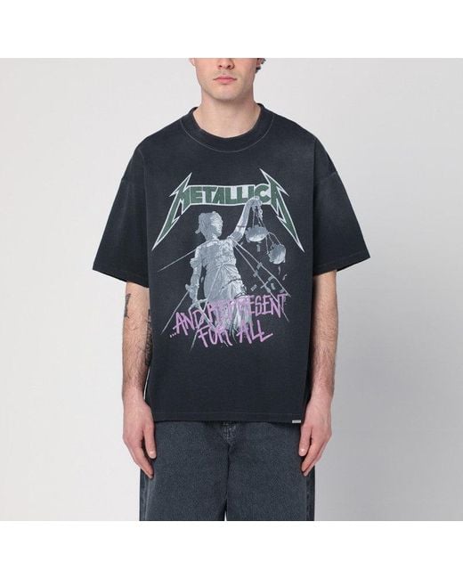 Represent Black X Metallica Justice For All T-Shirt for men