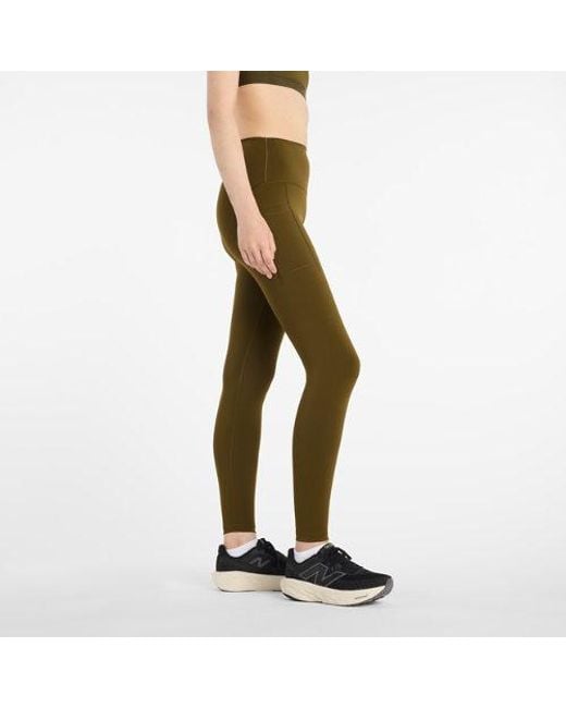 New Balance Green Rc Pocket Legging 27"