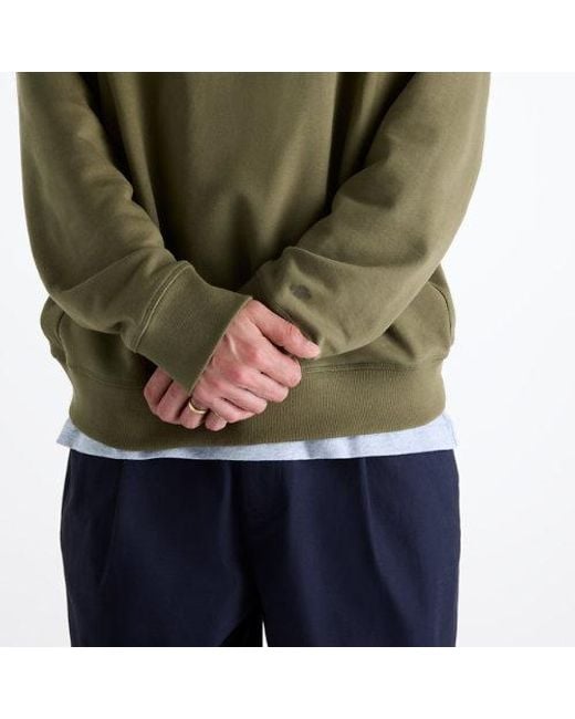 New Balance Green Numeric French Terry Crew for men
