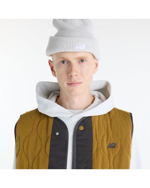 New Balance Green Quilted Vest for men