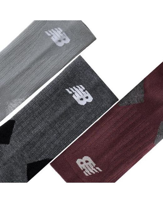 Unisexe Running Repreve Midcalf 3 Pack En, Polyester, Taille New Balance en coloris Natural