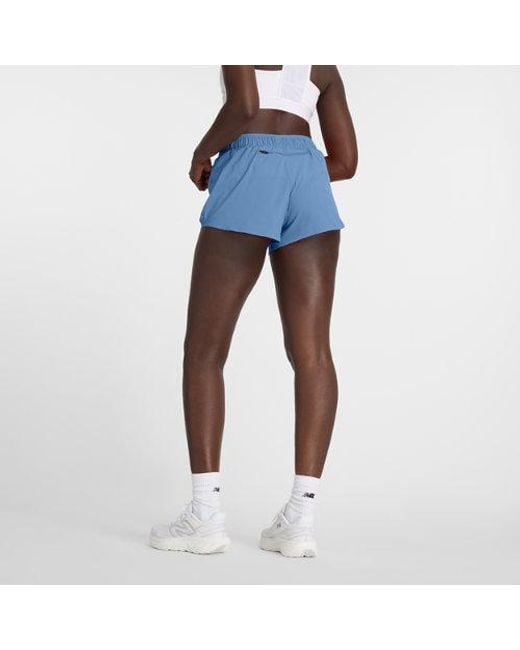 New Balance Blue Rc short 3" in blau