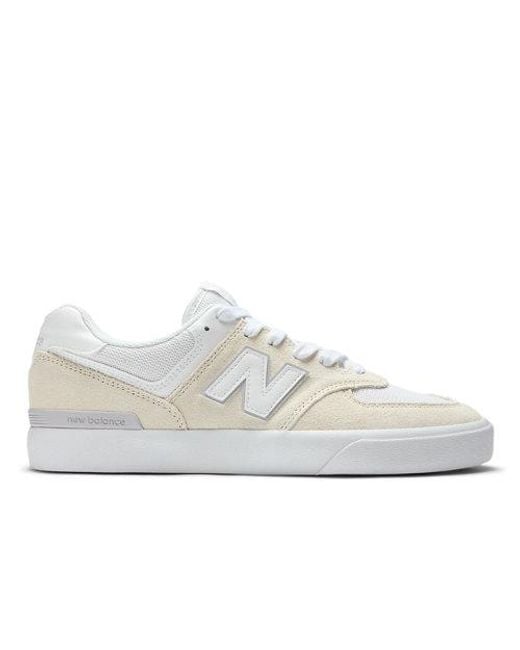 New Balance White Nb Numeric 574 Vulc Skateboarding Shoes