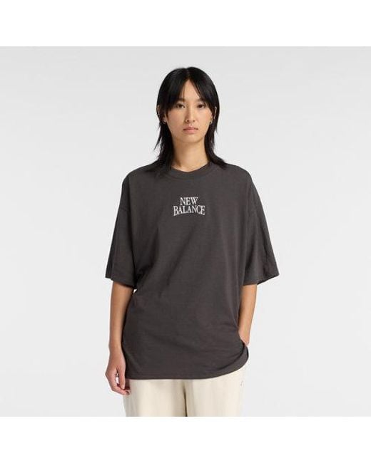 New Balance Black Trackside Oversized T-Shirt