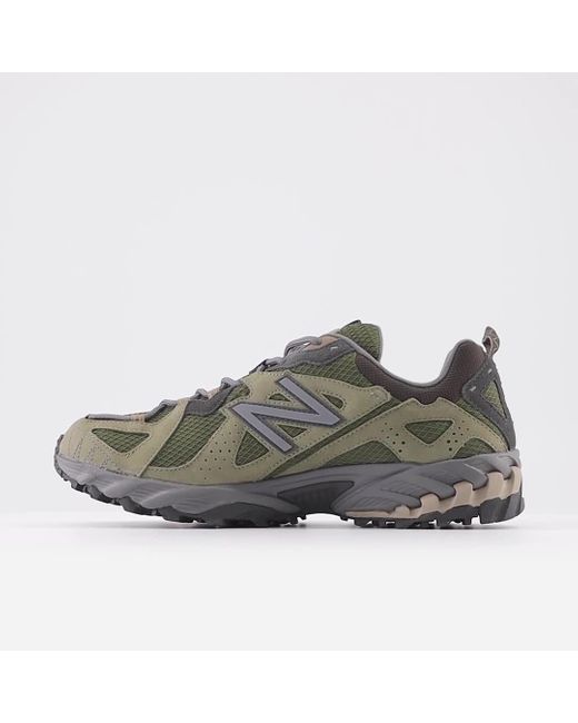 New Balance Gray 610v1 In Green/brown Leather
