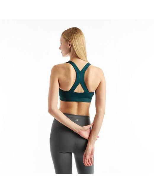 New Balance Gray Nb Essential Train Bra