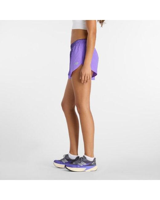 New Balance Blue Rc Ultra Light Printed Short 3"