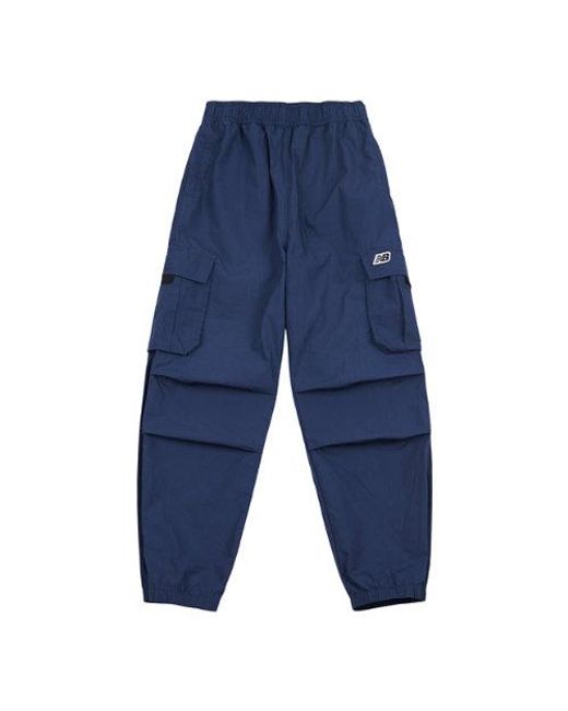 New Balance Blue Boys Premium Parachute Trouser for men