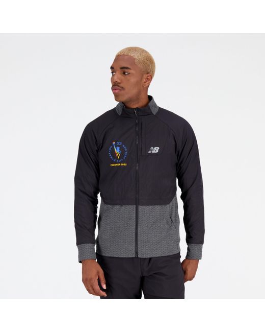 New Balance Nyc Marathon Finisher Nb Heat Grid Jacket in Black for Men