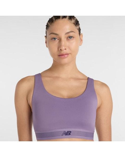 New Balance Purple Ac Train Bra
