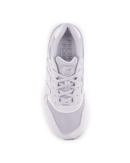 Femme Fresh Foam Walking 880 V7 En, Synthétique, Taille New Balance en coloris Gray