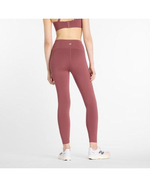 New Balance Red Rc Pocket Legging 25"