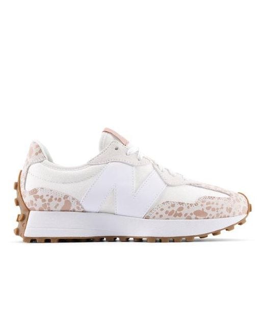 New Balance White 327