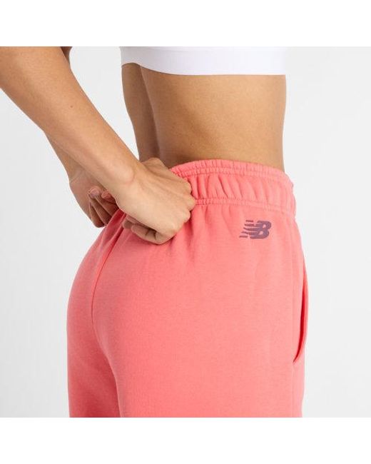 New Balance Red Reimagined Fleece Jogger