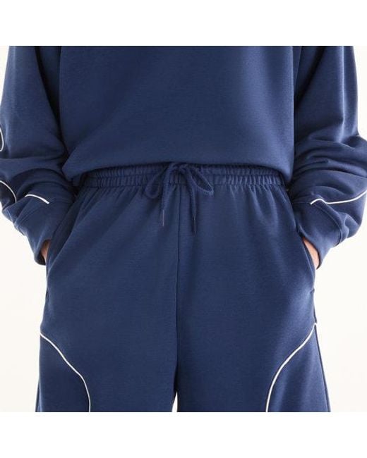 New Balance Blue Trackside French Terry Short 7" for men