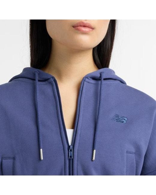 New Balance Blue French Terry Full Zip