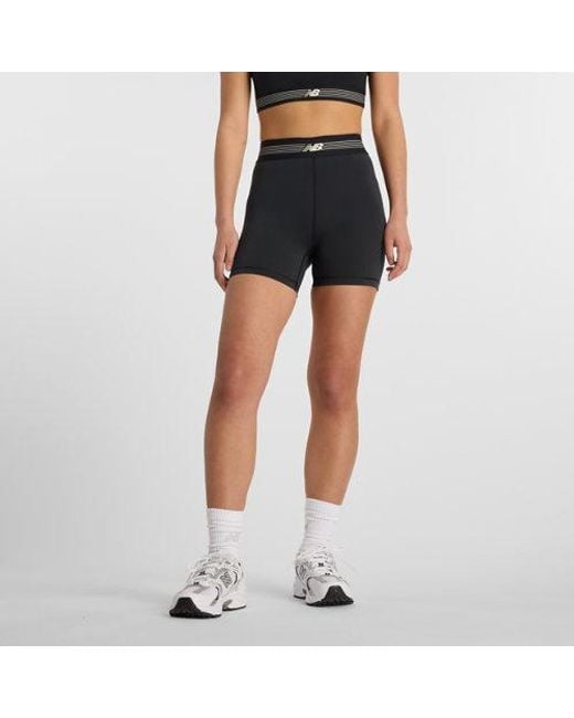 New Balance Blue Ac Fitted Short 5"