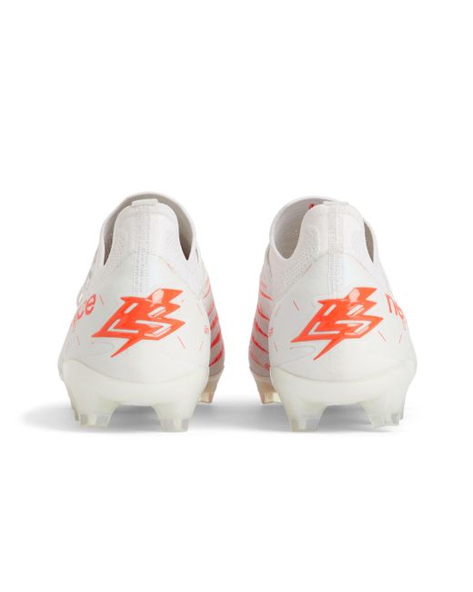 New Balance Furon V7 Pro Fg In White/red Synthetic | Lyst UK