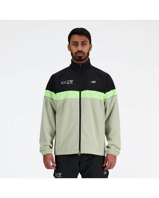 New Balance London edition marathon jacket in schwarz in Green für Herren