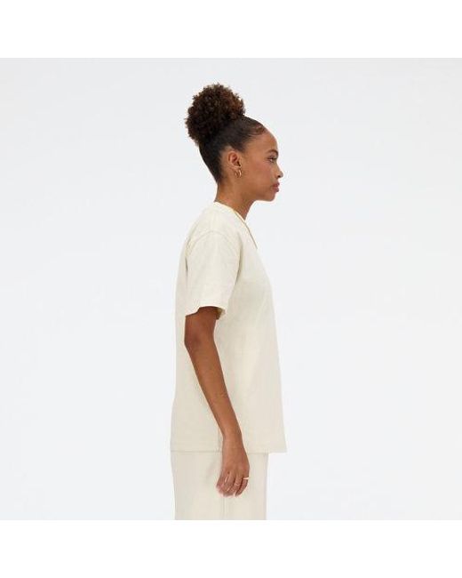 New Balance White Athletics Jersey T-Shirt