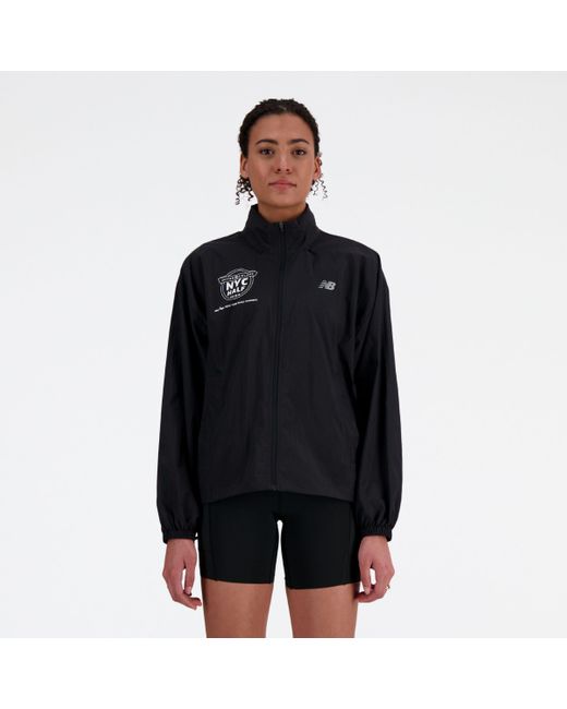 New Balance Black United Airlines Nyc Half Athletics Packable Jacket