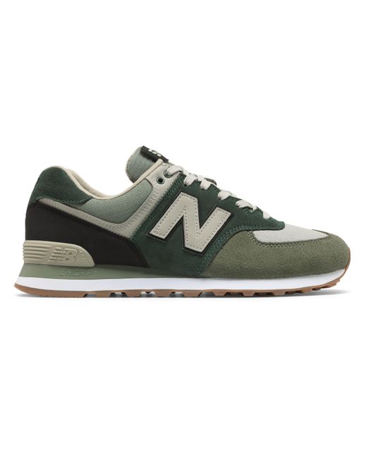 New Balance Suede 574 Military Patch in Green for Men | Lyst