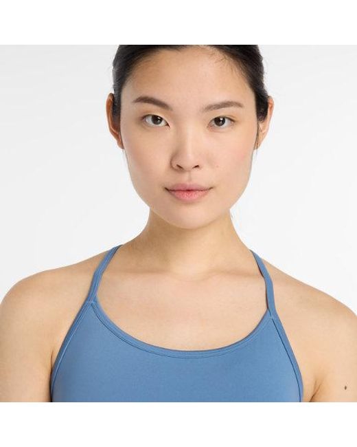 New Balance Blue Nb Essential Yoga Bra