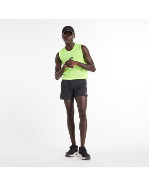 New Balance Black Ac Lined Short 7in for men