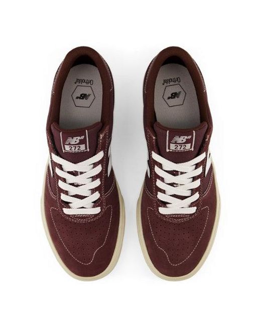 New Balance Brown Nb Numeric 272 Skateboarding Shoes for men