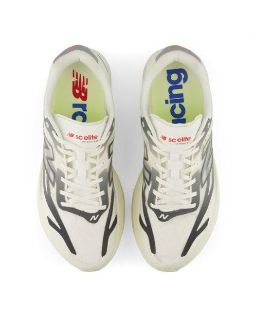 New Balance White Supercomp Elite V6 for men